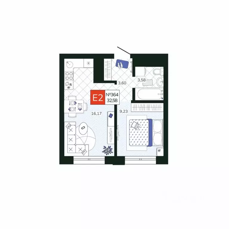 1-к кв. Тульская область, Тула Мясново мкр, Желания жилой комплекс ... - Фото 1