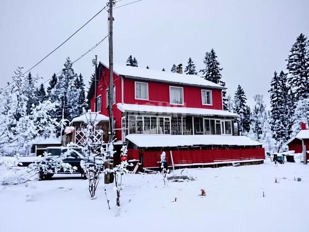 Дом в Карелия, Питкярантский муниципальный округ, д. Янис ул. Полевая, ... - Фото 1