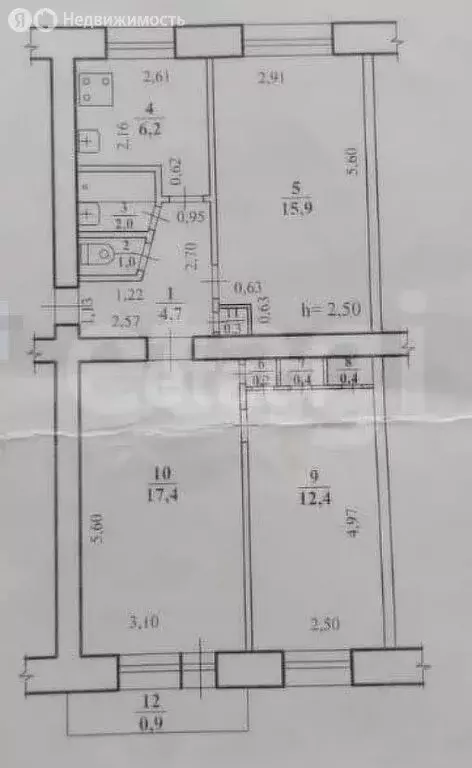 3-комнатная квартира: Чита, улица Балябина, 41 (60.9 м) - Фото 1