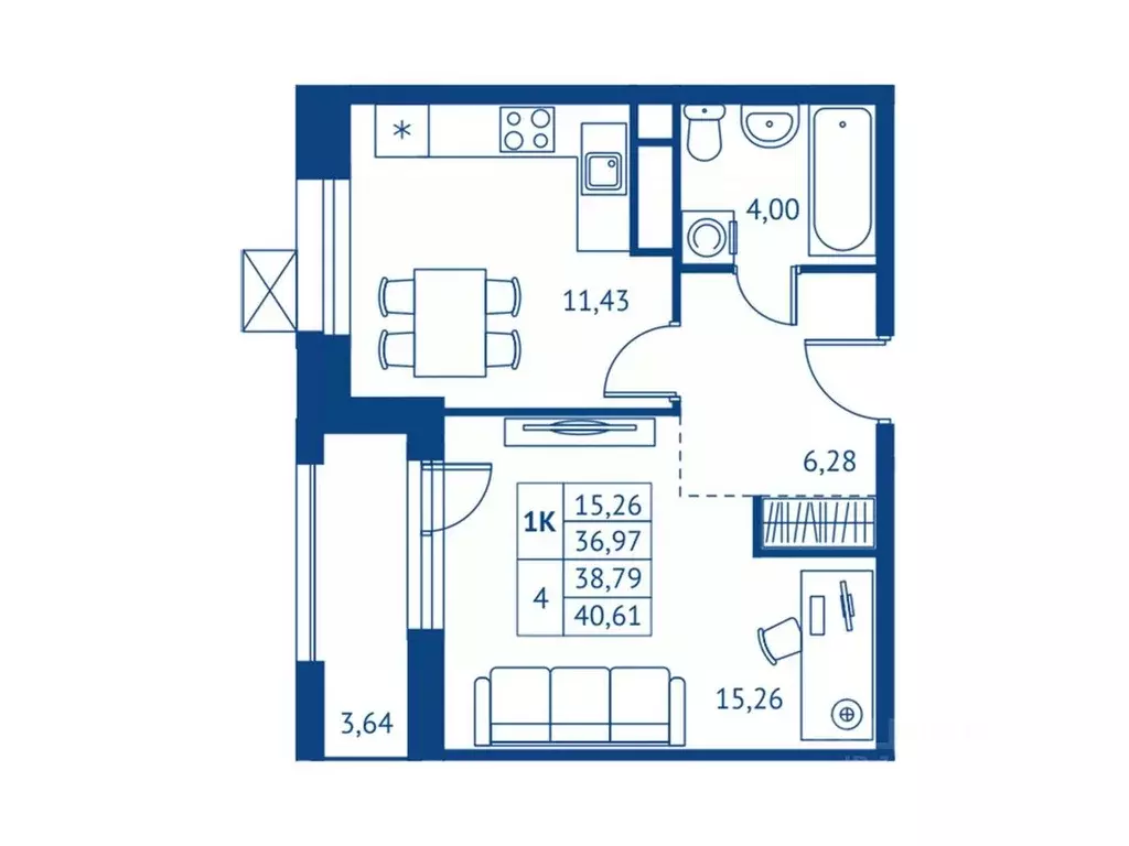 1-к кв. Московская область, Королев Новые Подлипки мкр, Поколение ... - Фото 1