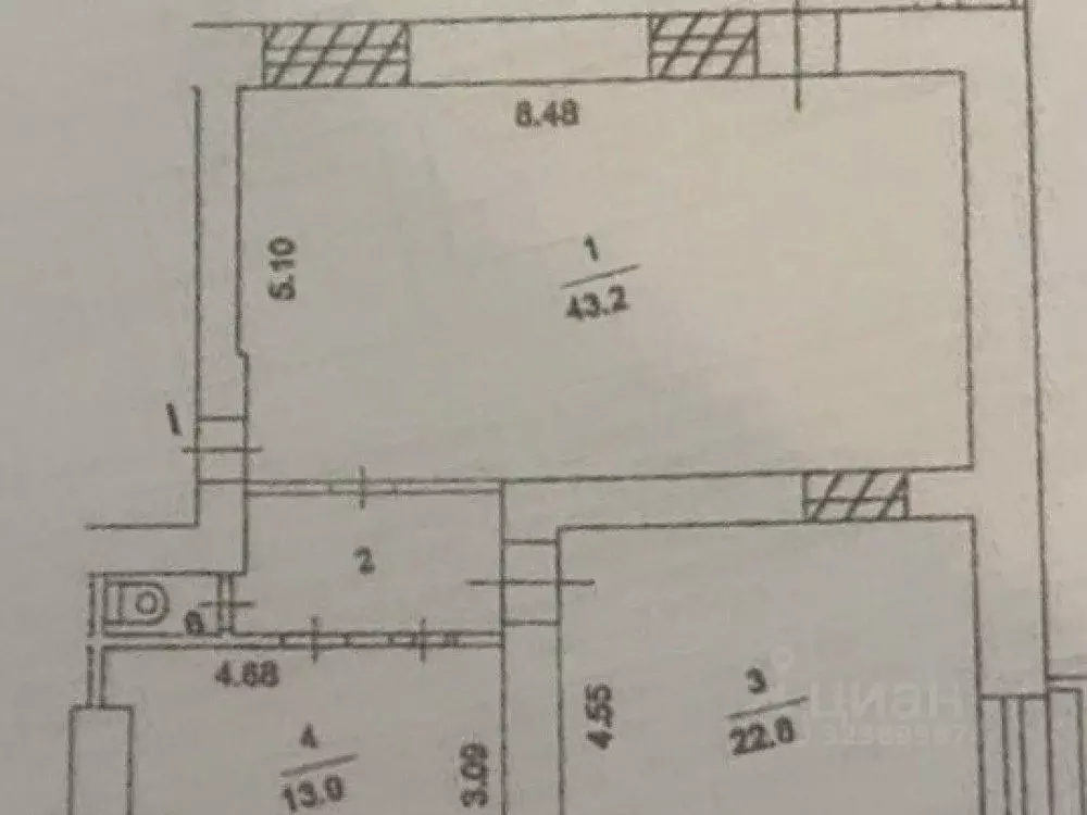 Торговая площадь в Москва Шмитовский проезд, 13 (86 м) - Фото 2