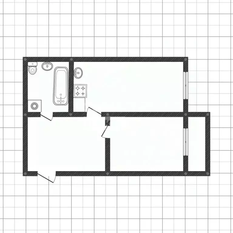 2-к кв. Липецкая область, Липецк ул. М.И. Неделина, 3Ак1 (47.0 м) - Фото 2