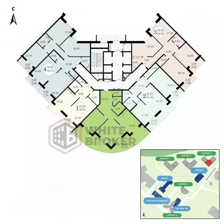 2-к кв. Москва Рублевское ш., 70к6 (120.0 м) - Фото 1