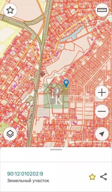 Участок в Крым, Симферопольский район, Гвардейское с/пос, с. Красная ... - Фото 2