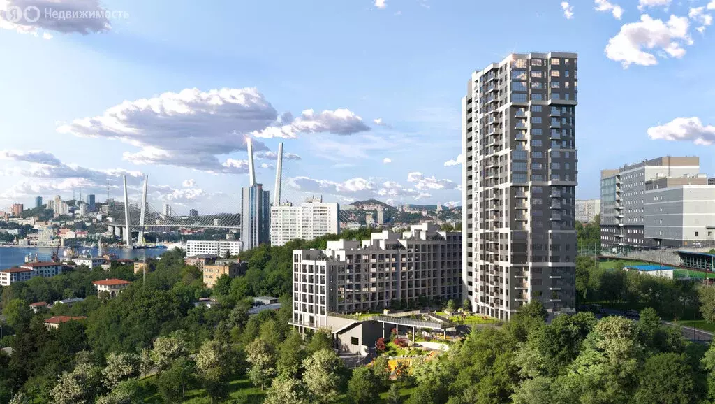 1-комнатная квартира: Владивосток, ЖК Архитектор (28.77 м) - Фото 2