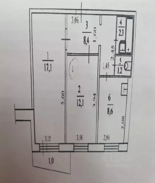 2-к кв. Самарская область, Тольятти ул. Лизы Чайкиной, 34 (50.0 м) - Фото 1
