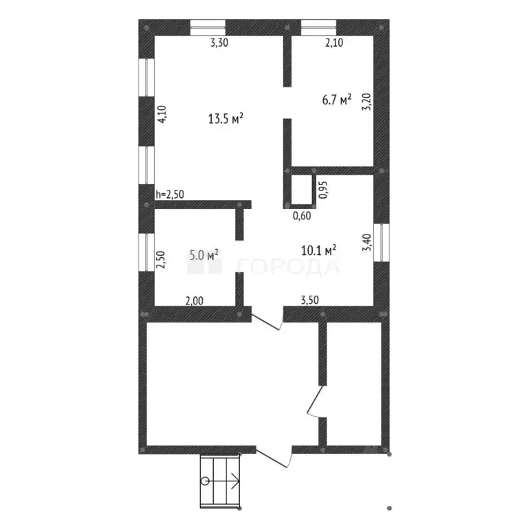 Дом в Кемеровская область, Новокузнецк Широкая ул., 23 (35 м) - Фото 2