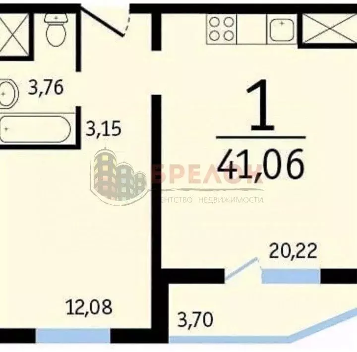 2-к кв. Ростовская область, Ростов-на-Дону ул. Ткачева, 32/50 (41.0 м) - Фото 2