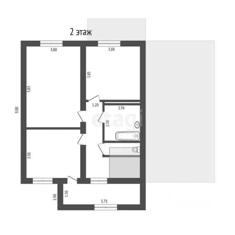 Дом в Тамбовская область, Тамбов Западная ул., 34А (176 м) - Фото 2
