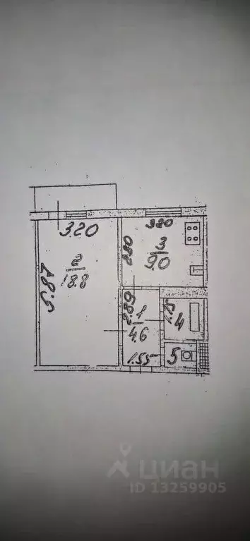 1-к кв. Липецкая область, Липецк ул. Суворова, 9 (36.0 м) - Фото 2