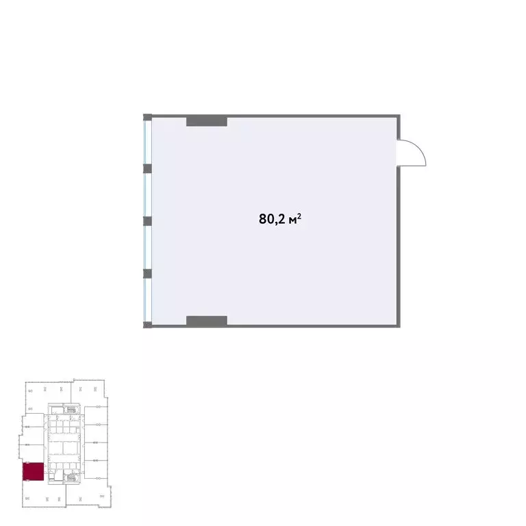 Офис (80.2 м) - Фото 1