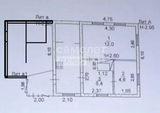 Дом в Хабаровский край, Хабаровск Партизанская ул., 92 (35 м) - Фото 2