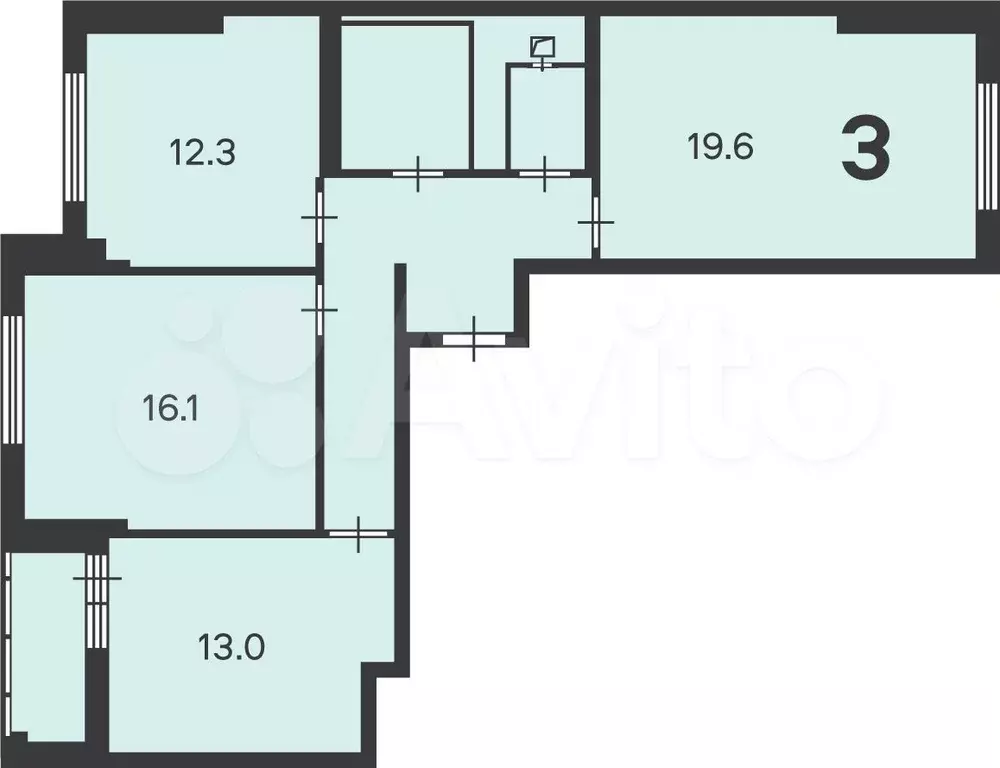 Аукцион: 3-к. квартира, 78 м, 33/33 эт. - Фото 0