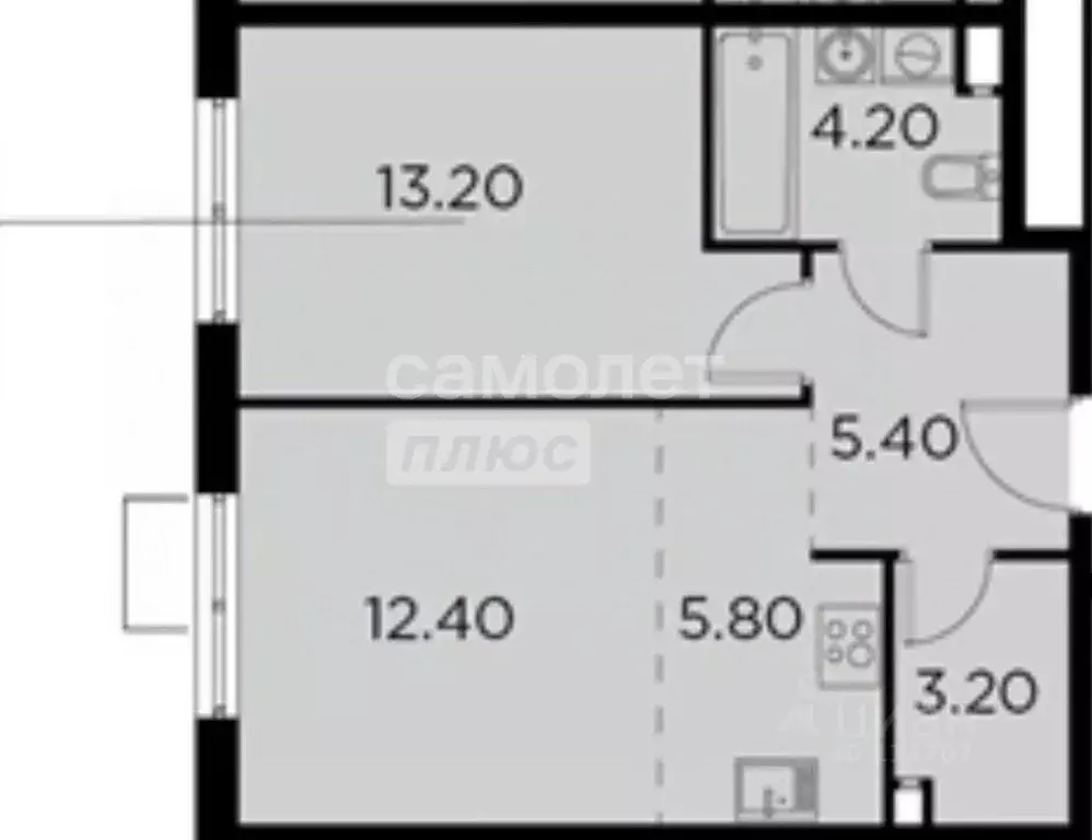 1-к кв. Московская область, Ленинский городской округ, пос. Развилка ... - Фото 2