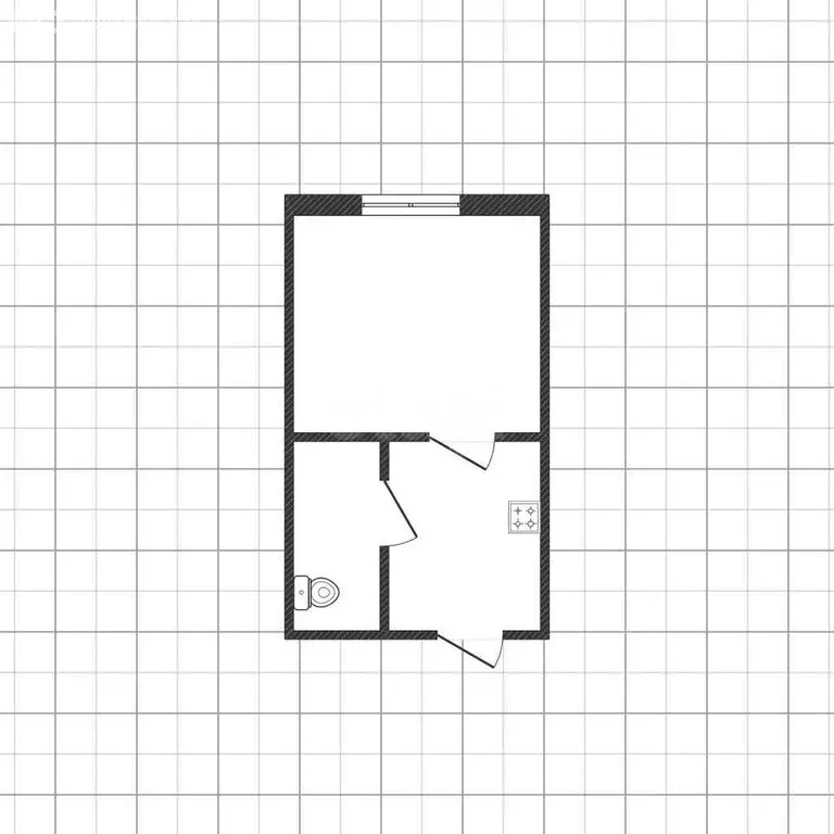 Квартира-студия: Белгород, 1-й Заводской переулок, 4Б (13 м) - Фото 1