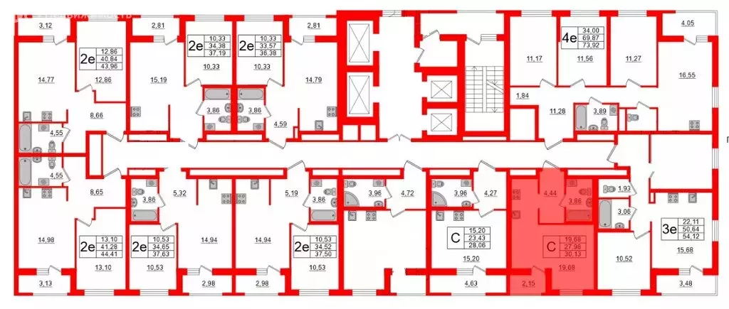 Квартира-студия: деревня Новосаратовка, улица Первых, 4к7 (30.13 м) - Фото 1