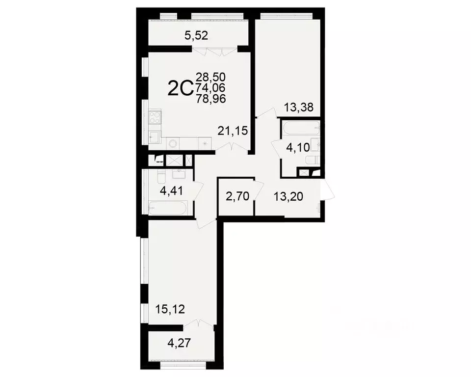 2-к кв. Рязанская область, Рязань Братиславский мкр, Вместе жилой ... - Фото 1