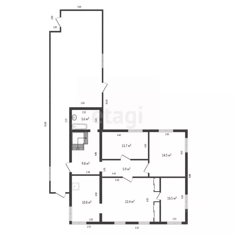 Дом в Красноярский край, Красноярск ул. Березина, 78 (126 м) - Фото 1