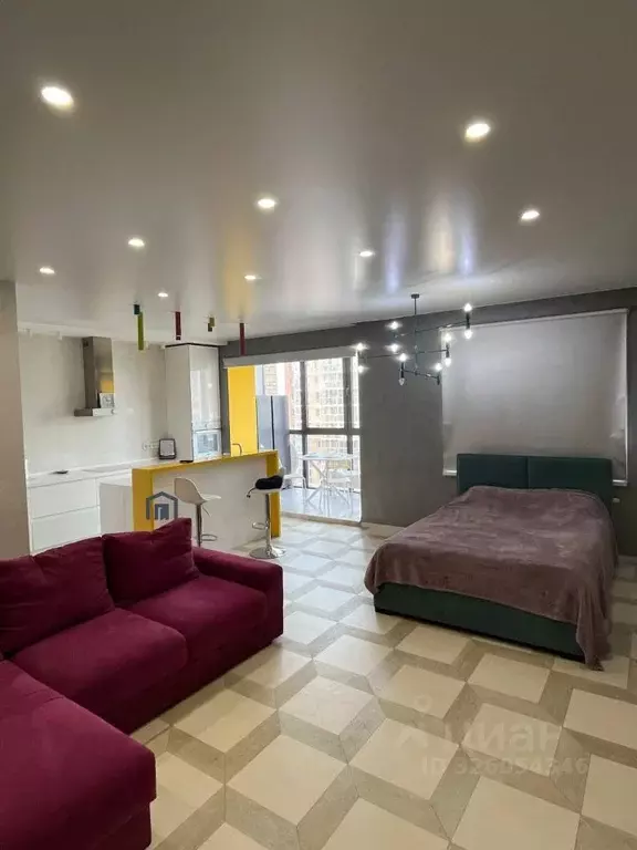 Студия Иркутская область, Иркутск ул. Седова, 65А/3 (48.0 м) - Фото 1