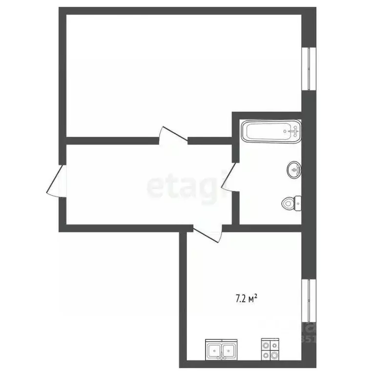 1-к кв. Ставропольский край, Ессентуки Полевая ул. (32.0 м) - Фото 1