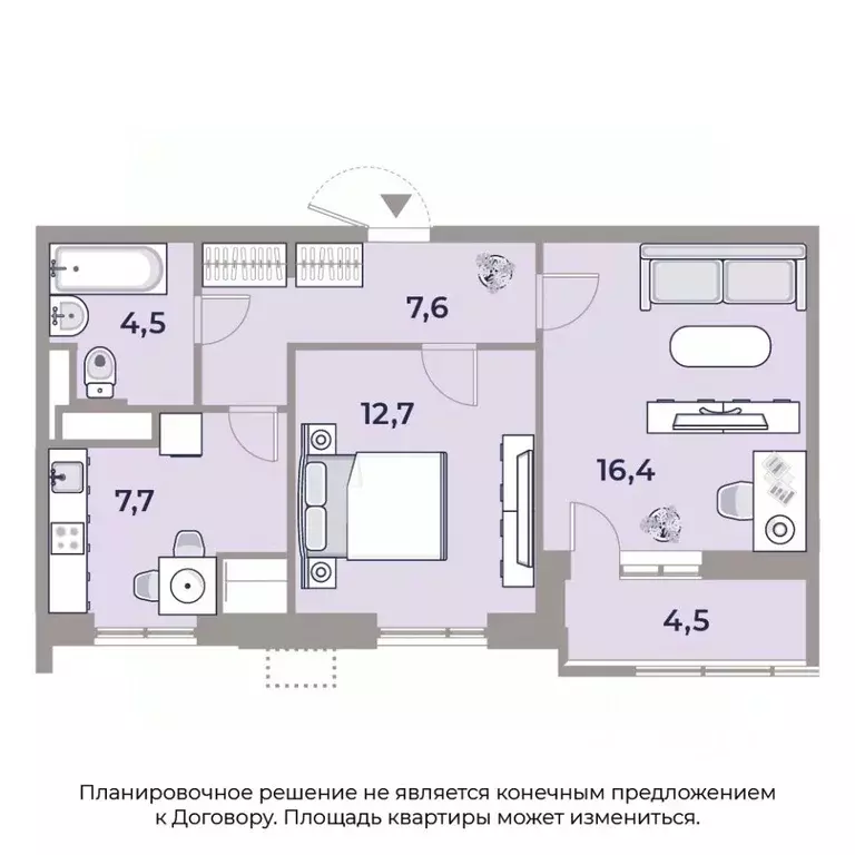 2-к кв. Москва Автозаводская ул., 23С120 (54.0 м) - Фото 0