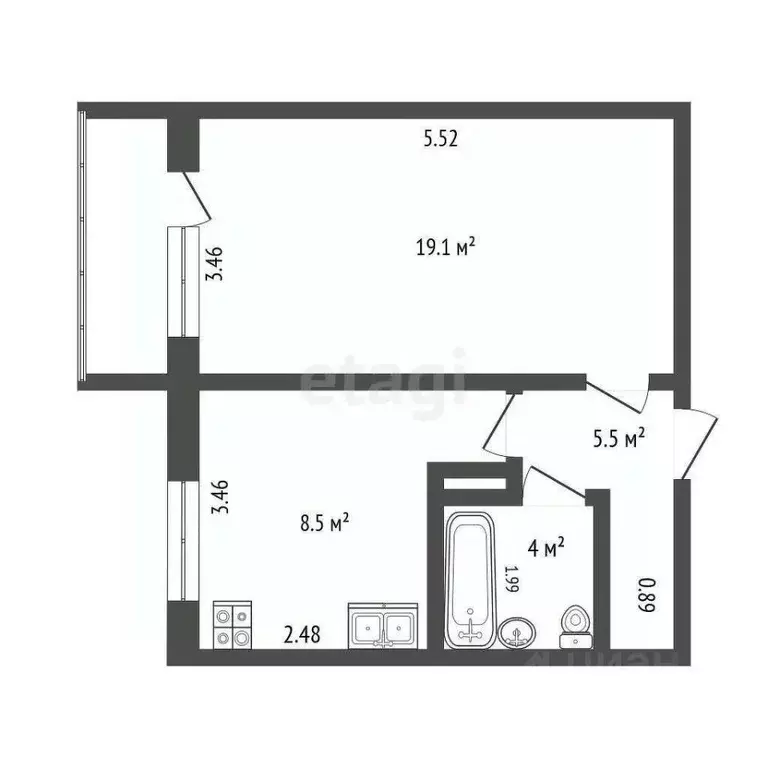 1-к кв. Мордовия, Саранск ул. Тани Бибиной, 7/3 (37.1 м) - Фото 1