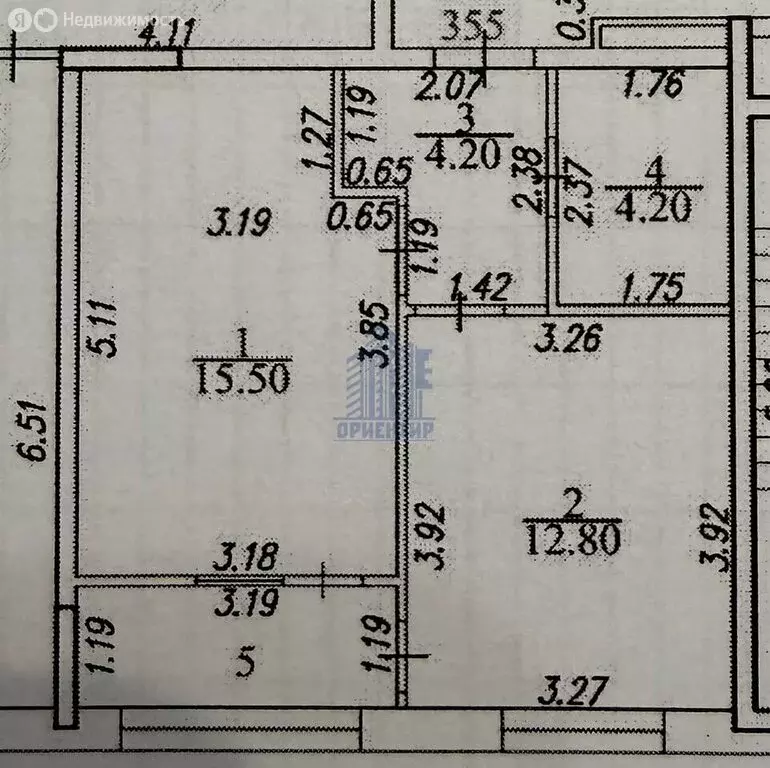 1-комнатная квартира: Чебоксары, улица Энергетиков, 15 (40.4 м) - Фото 1