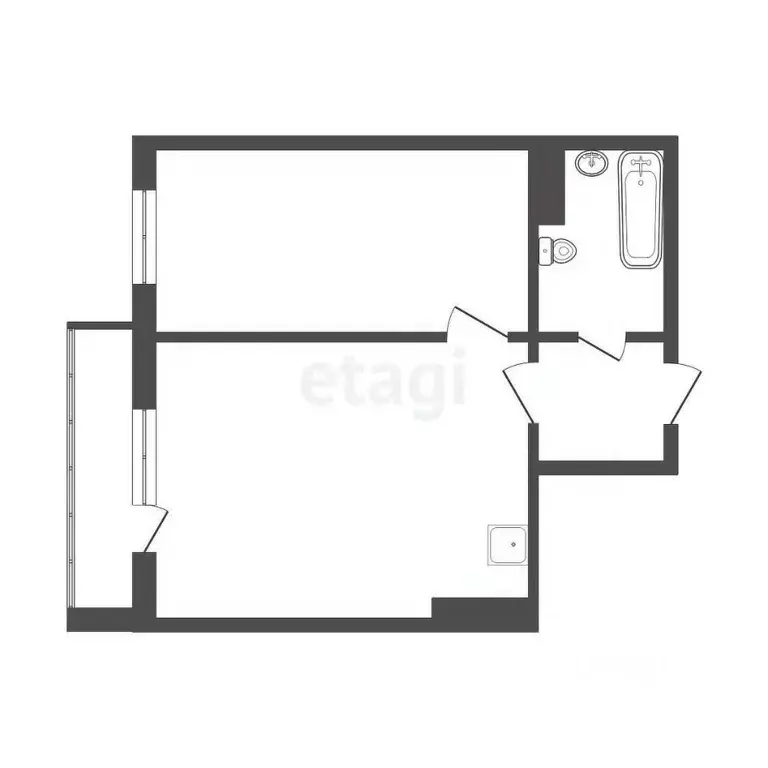2-к кв. Красноярский край, Красноярск Судостроительная ул., 31К (52.3 ... - Фото 1