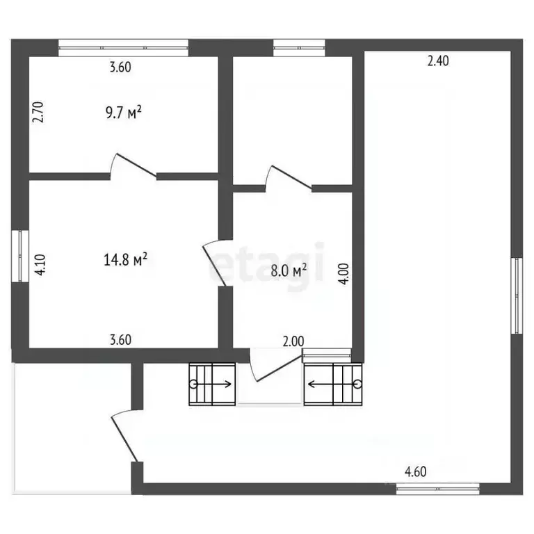 Дом в Ставропольский край, Кисловодск ул. Кутузова (52 м) - Фото 2