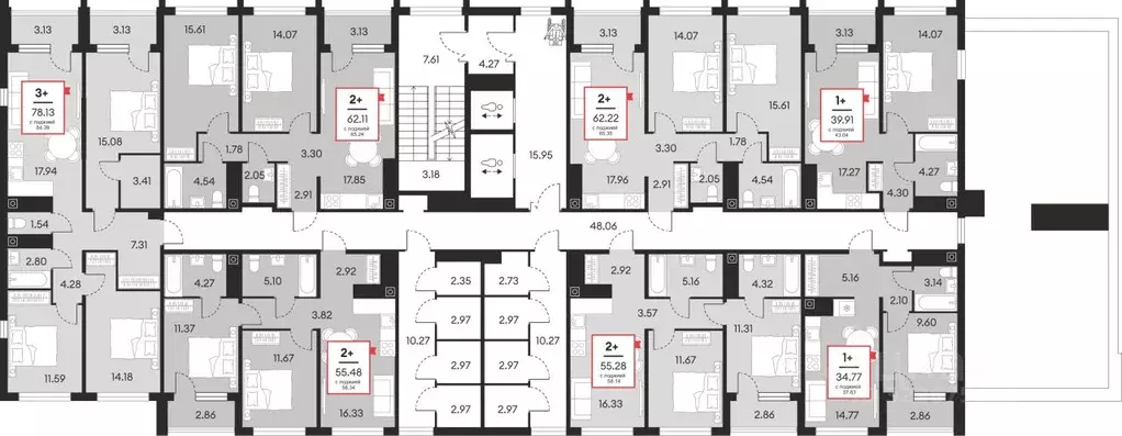 2-к кв. Ханты-Мансийский АО, Нефтеюганск ул. Нефтяников, 48А (55.48 м) - Фото 2