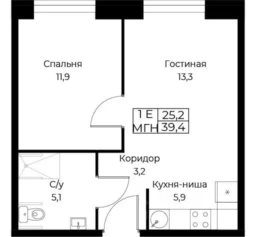 1-к кв. Москва ул. Наметкина, 10Д (39.4 м) - Фото 0