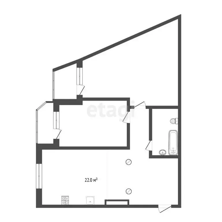 2-комнатная квартира: Тюмень, Харьковская улица, 59/4 (88.2 м) - Фото 0