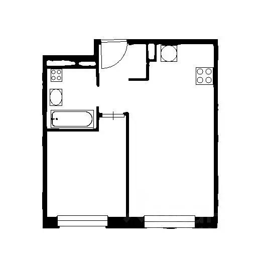 1-к кв. Москва Ясеневая ул., 12к1 (36.1 м) - Фото 2