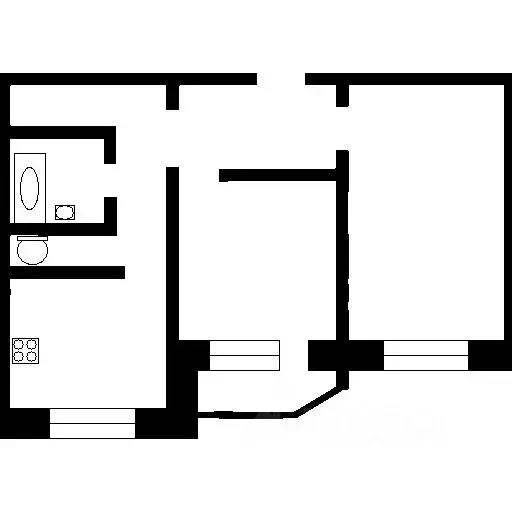 2-к кв. Омская область, Омск ул. Степанца, 6 (55.3 м) - Фото 1