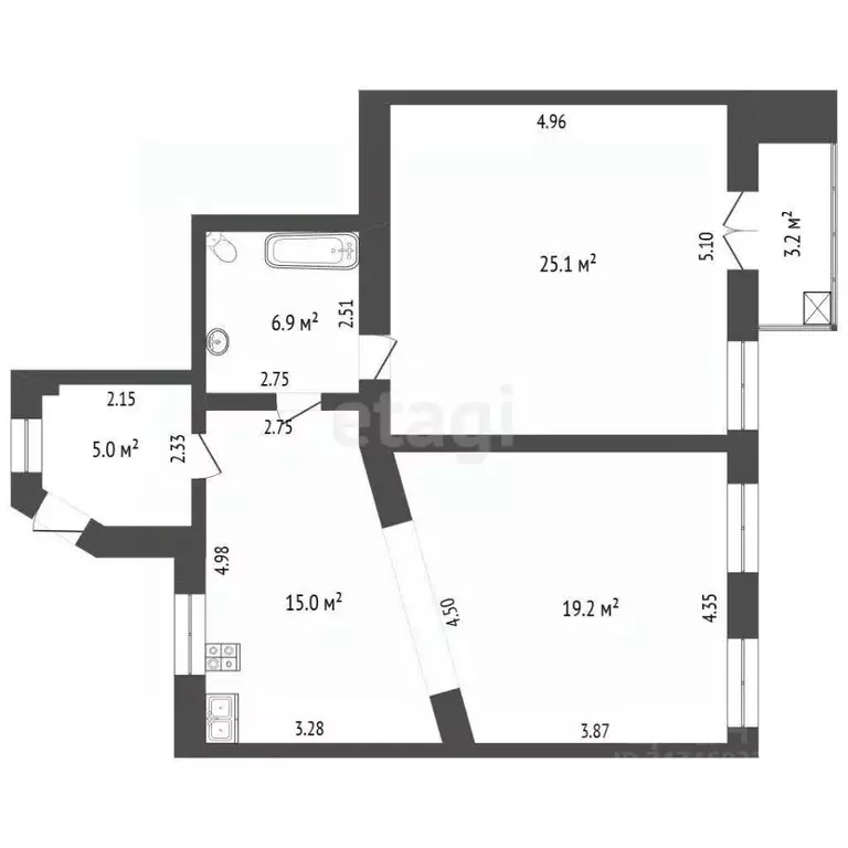 2-к кв. Крым, Евпатория ул. Пушкина, 1 (71.2 м) - Фото 2