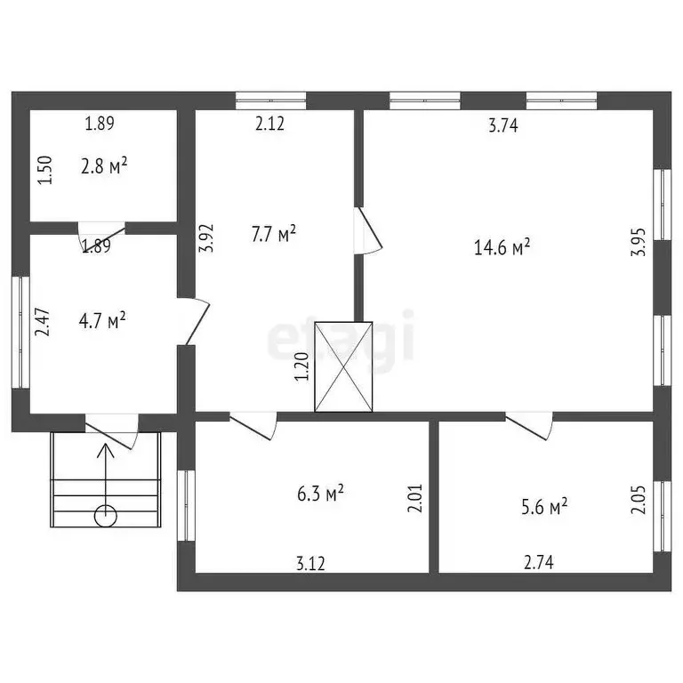 Дом в Чита, улица Лазо (34.7 м) - Фото 2
