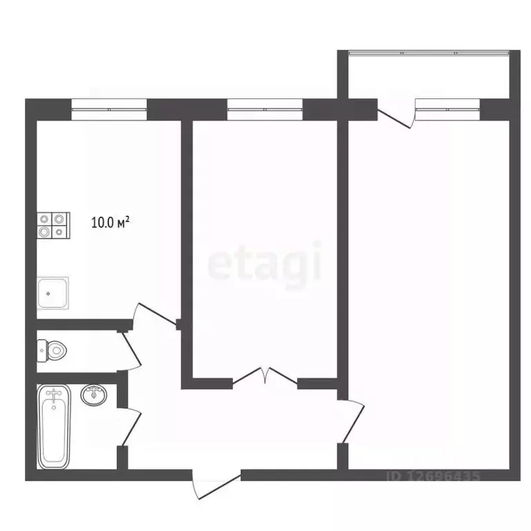 2-к кв. Москва Алтуфьевское ш., 10 (52.6 м) - Фото 2