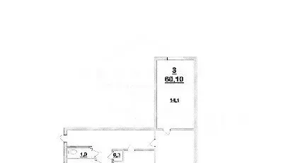3-к кв. Калининградская область, Калининград Дунайская ул., 16 (60.1 ... - Фото 1