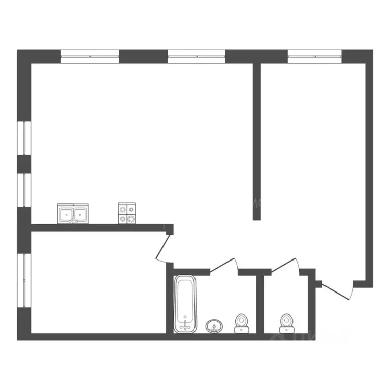 2-к кв. Тюменская область, Тюмень ул. Усиевича, 16 (69.0 м) - Фото 1