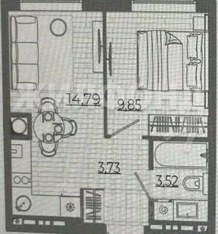 1-к кв. Астраханская область, Астрахань Боевая ул., 126к5 (32.0 м) - Фото 0