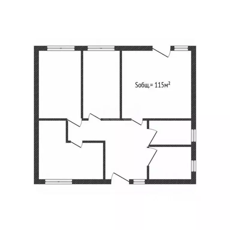 Дом в Брянская область, Брянский район, с. Глинищево ул. Главная (115 ... - Фото 2