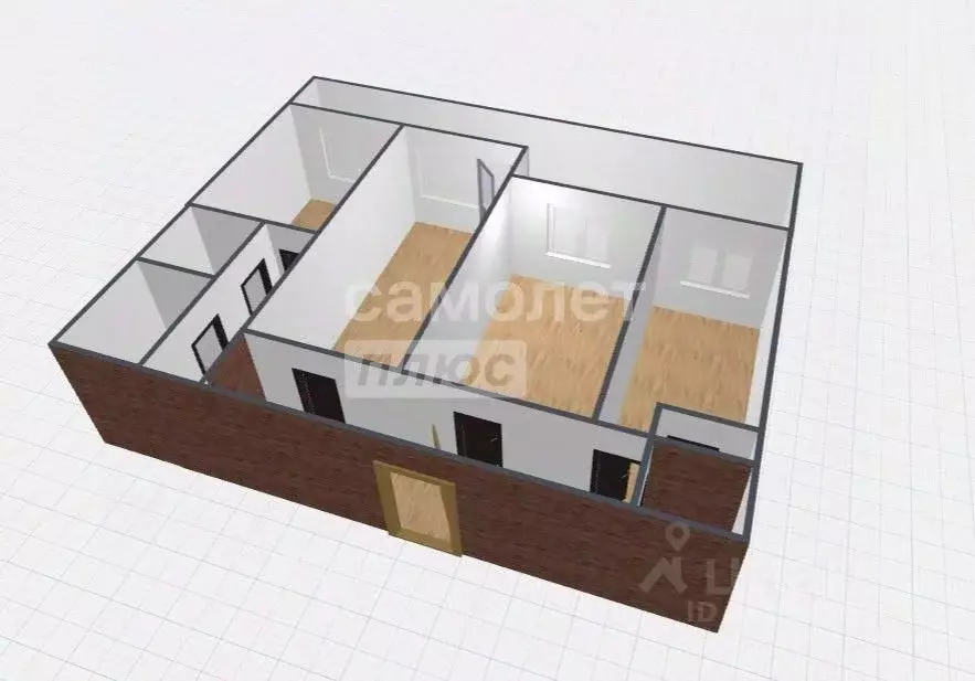 3-к кв. Калужская область, Обнинск ул. Кутузова, 23 (78.0 м) - Фото 2