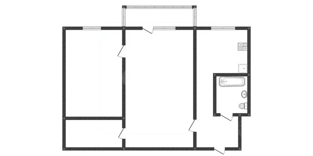 2-к кв. Курганская область, Курган ул. Пичугина, 21 (42.3 м) - Фото 2