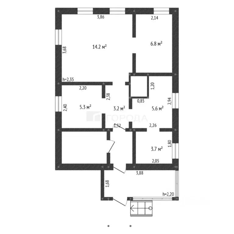 Дом в Кемеровская область, Новокузнецк Крутая ул., 20 (53 м) - Фото 2