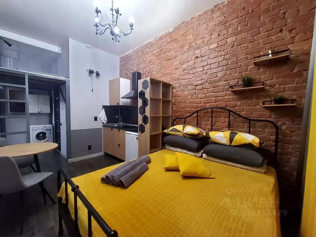 Студия Санкт-Петербург ул. Калинина, 10 (25.0 м) - Фото 0