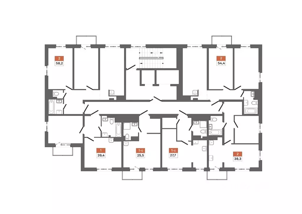 2-к кв. Ханты-Мансийский АО, Сургут 30А мкр,  (36.59 м) - Фото 1