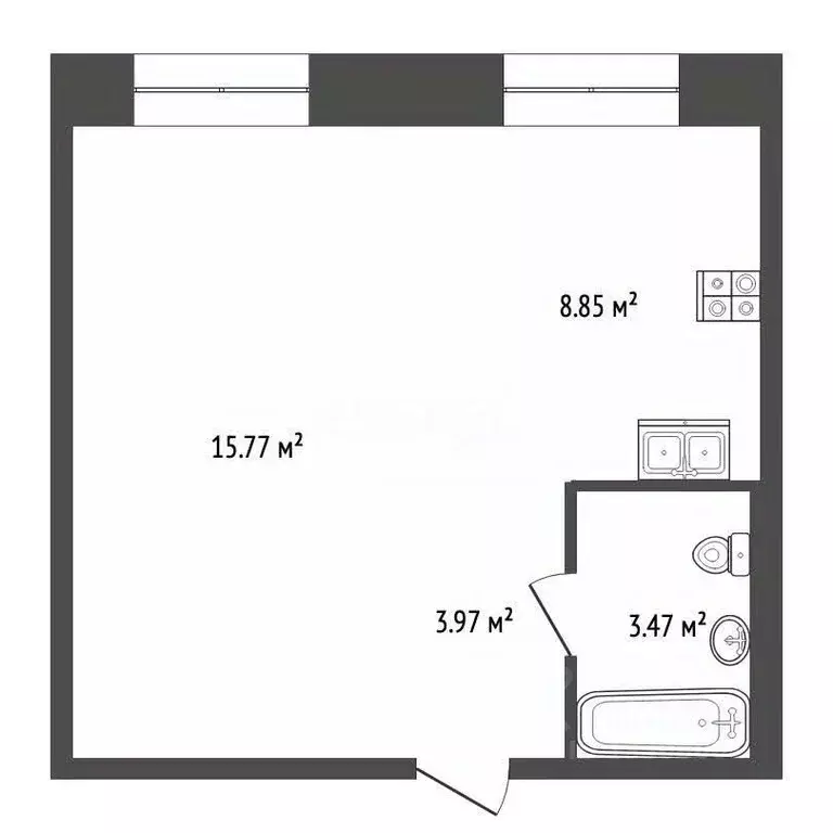 1-к кв. Томская область, Томский район, д. Кисловка, Левобережный мкр ... - Фото 1