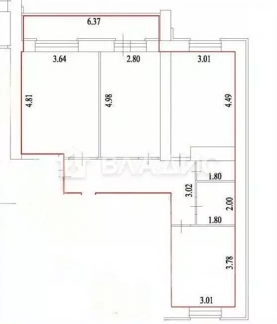 3-к кв. Пензенская область, Пенза ул. Ново-Казанская, 6Г (79.0 м) - Фото 2