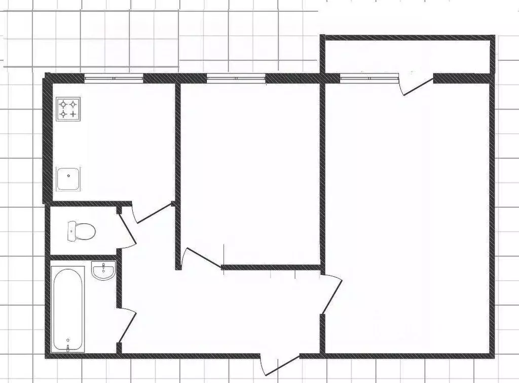 2-к кв. Липецкая область, Липецк ул. С.М. Шерстобитова, 14 (51.6 м) - Фото 2