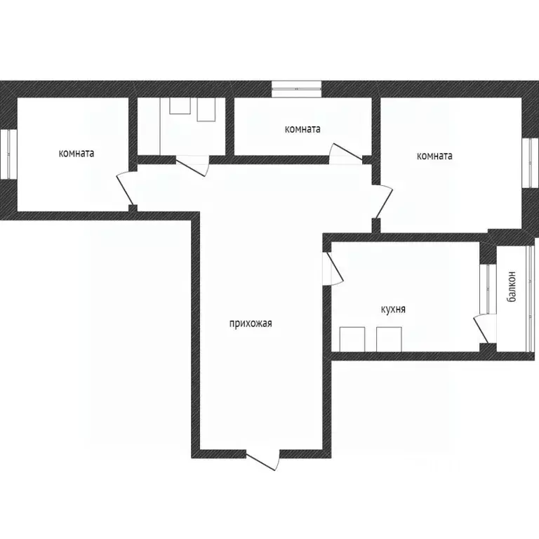 3-к кв. Ханты-Мансийский АО, Сургут тракт Тюменский, 6/1 (66.7 м) - Фото 2